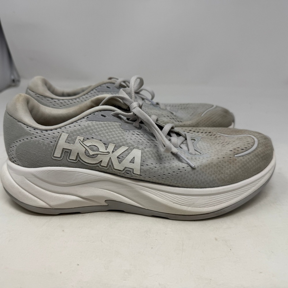 Hoka Running Shoes Womens 7.5 Rincon 4 Grey Lightweight Athletic